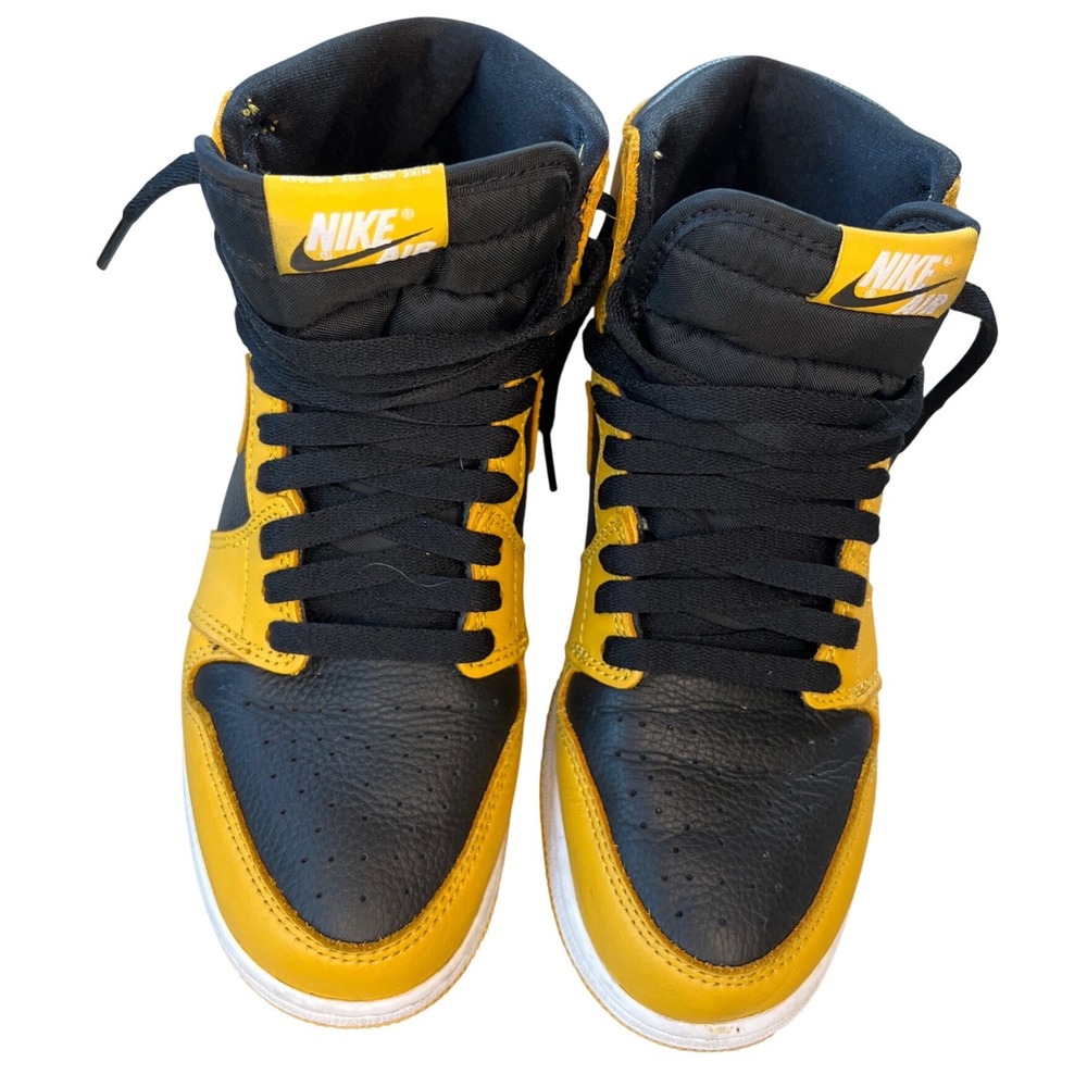 Nike Air Jordan 1 Retro High OG Pollen Black Yello 575441-701 6.5Y Pitt Steelers